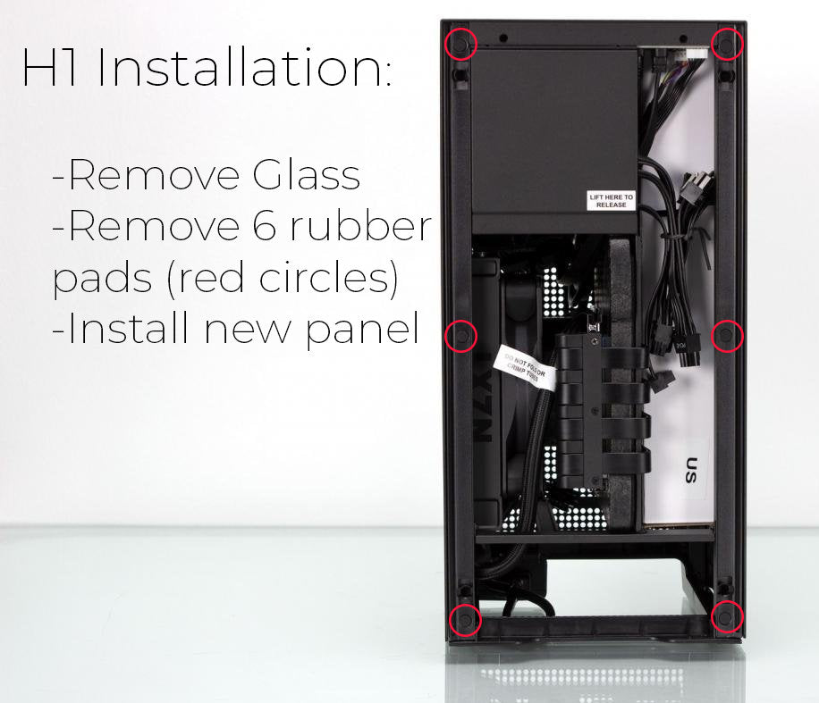 NZXT H1 v1 (2020) Custom Vented Front Panel - JakefaceCustoms