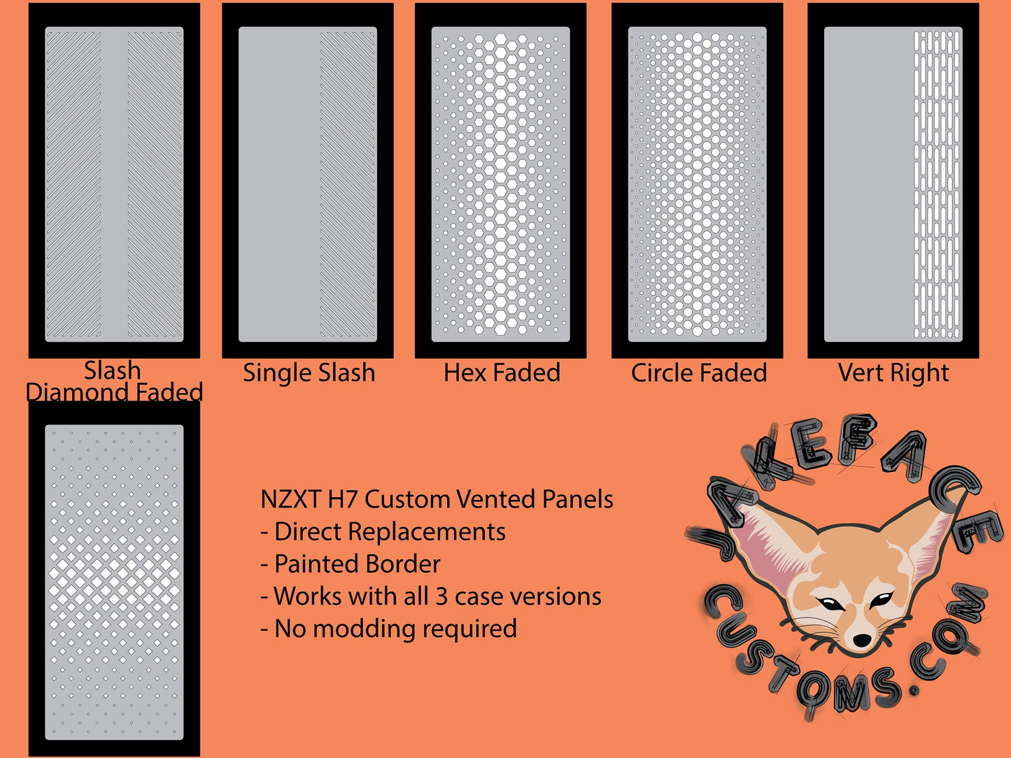 NZXT H3 Custom Vented Front Panel