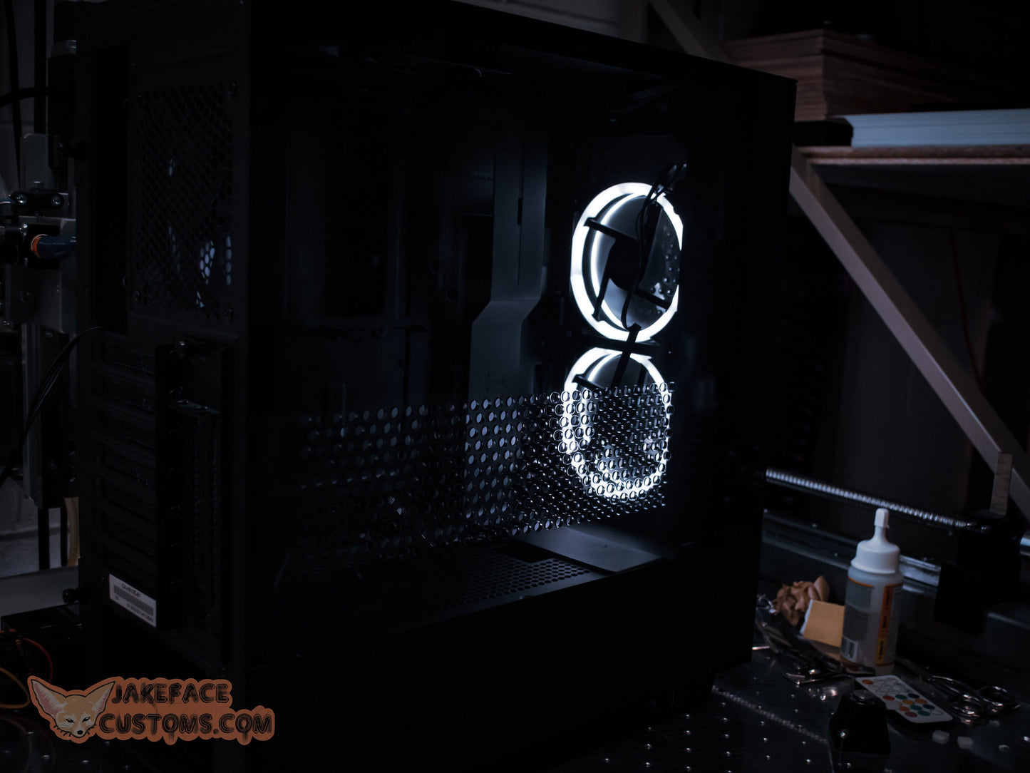 NZXT H510, H510i, Elite, Flow Custom Vented Side Panel - JakefaceCustoms