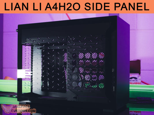 Lian Li A4H2O Custom Vented Side Panel - JakefaceCustoms