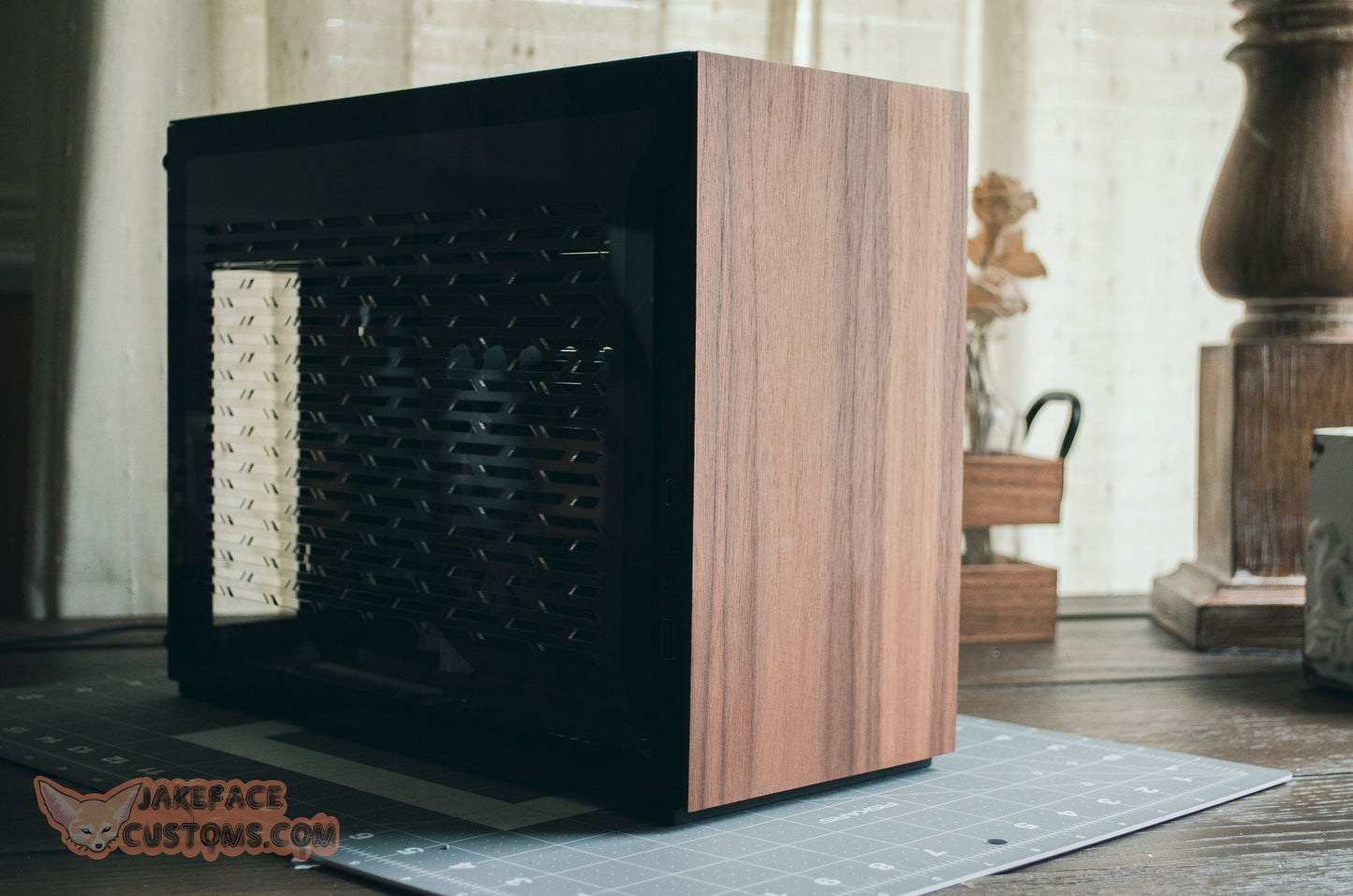 Lian Li A4H2O Wood Custom Front Panel - JakefaceCustoms