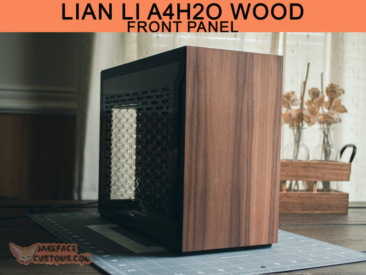 Lian Li A4H2O Wood Custom Front Panel - JakefaceCustoms