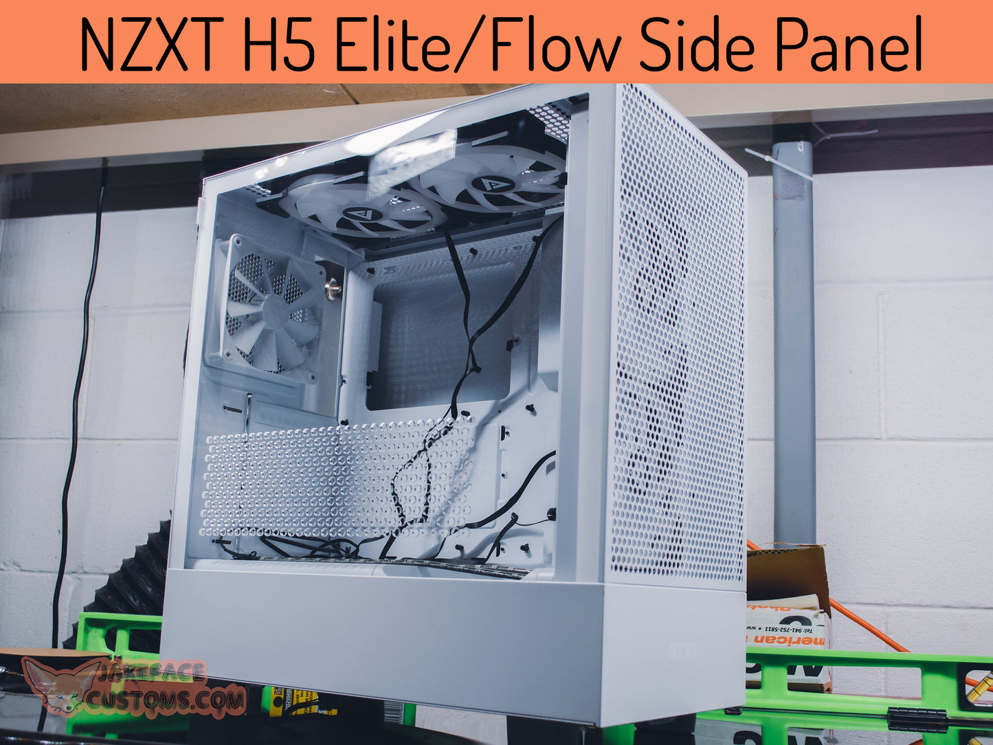 NZXT H5 Elite or Flow Custom Vented Side Panel (2022)